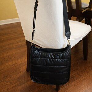 👜👛Miztique Quilted Black Crossbody Bag Vegan Waterproof – New / Never Used👛👜